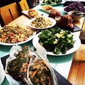 Shared catering spread